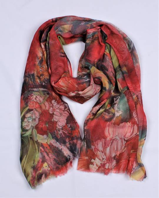 Alice & Lily printed scarf orange Style : SC/4866